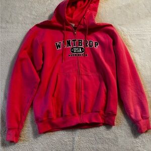 Hot Pink Winthrop USA Hoodie